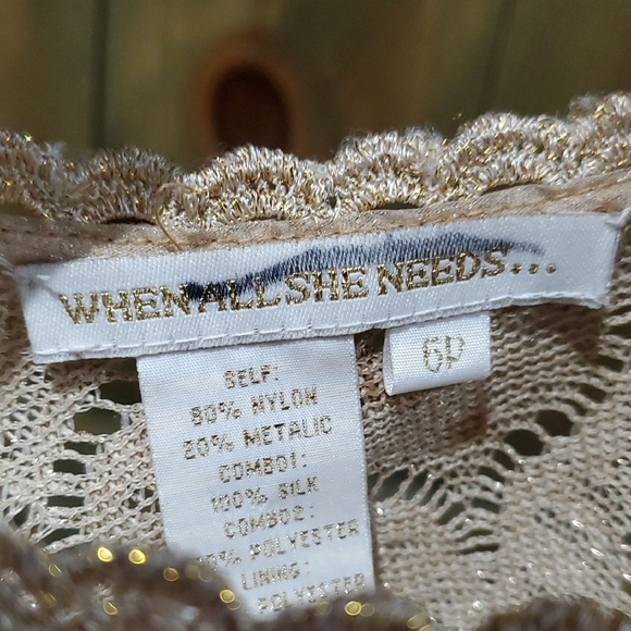 Tan Sheath Midi Dress with Flutter Cap Sleeves - Picture 5 of 7